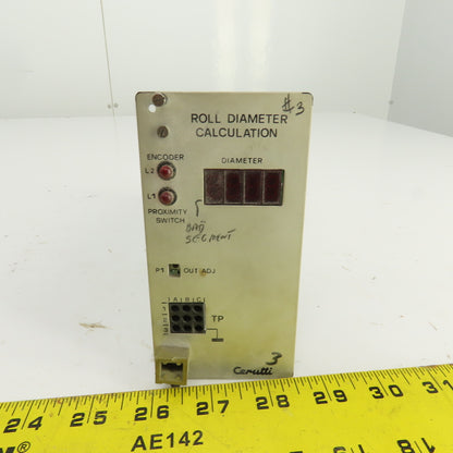 Cerutti RE 52073/1 Roll Diameter Calculation