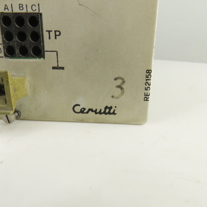 Cerutti RE 52158 Digital Reel Change Control