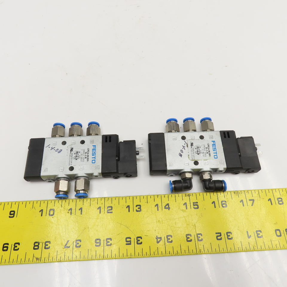 Festo CPE14-M1BH-5L-1/8 2 Position Pneumatic Solenoid Valve 1/8" NPT 24VDC Lot/2