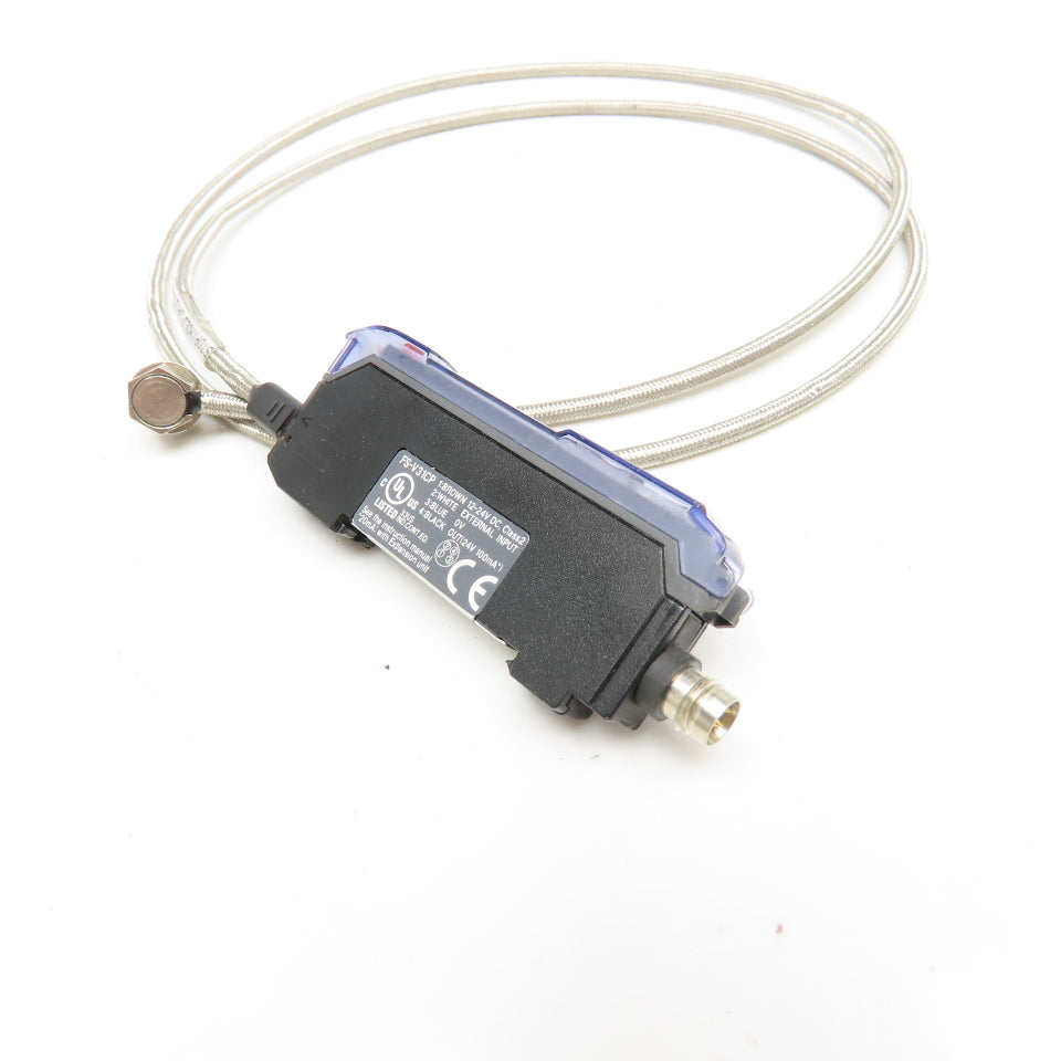 Keyence FS-V31CP Fiber Optic Amplifier W/ Cable 12-24VDC 40"