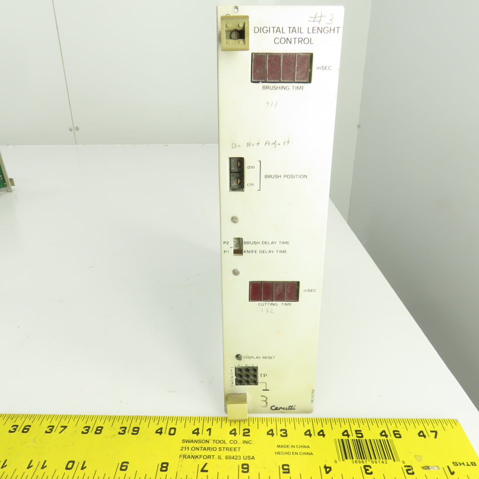 Cerutti RE 52156 Digital Tail Length Control