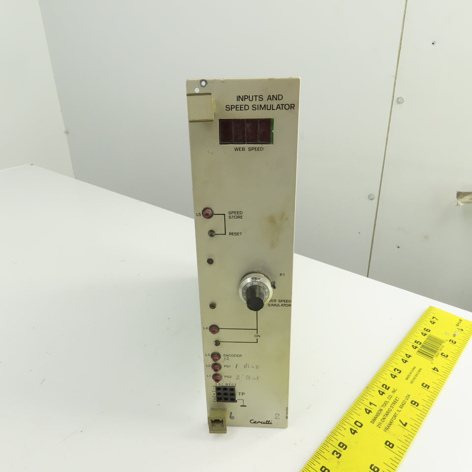 Cerutti RE 52155 Inputs & Speed Simulator