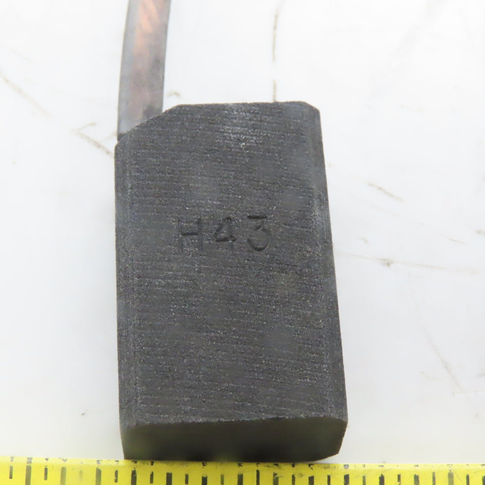 H43 Carbon Brush 0.781" Wide x 1.25" Tall x 0.492 Thick Lot of 4