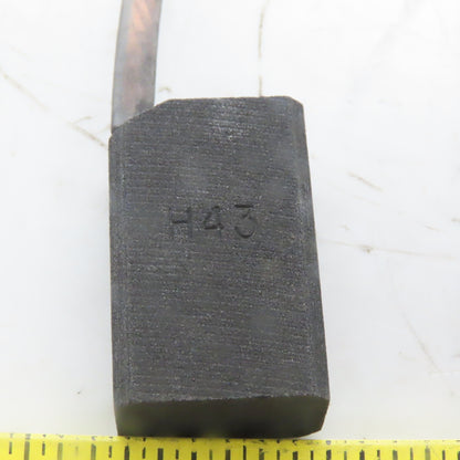 H43 Carbon Brush 0.781" Wide x 1.25" Tall x 0.492 Thick Lot of 4