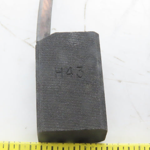 H43 Carbon Brush 0.781" Wide x 1.25" Tall x 0.492 Thick Lot of 4