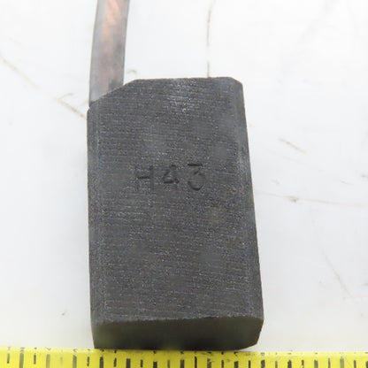H43 Carbon Brush 0.781" Wide x 1.25" Tall x 0.492 Thick Lot of 4