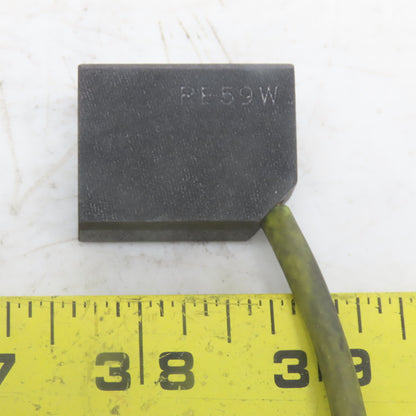 RE59W Carbon Brush 1" Wide x 1.25" Tall x 0.492 Thick Lot of 2