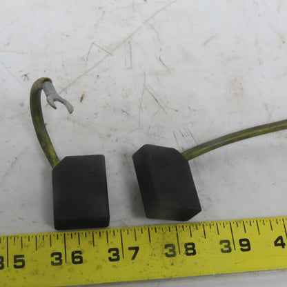 RE59W Carbon Brush 1" Wide x 1.25" Tall x 0.492 Thick Lot of 2