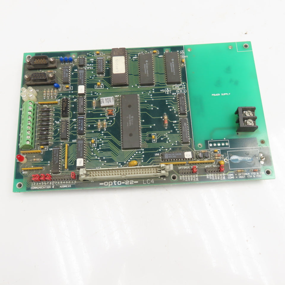 Opto 22 LC4 Single Board Controller 120V Needs Battery