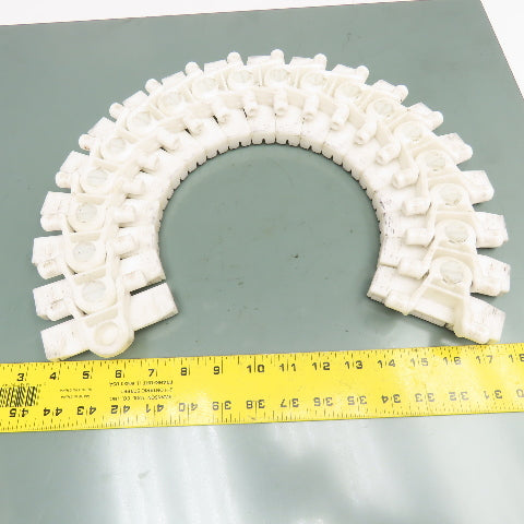 Flexlink XH 4" Wide Side Flexing Roller Top Conveyor Chain 27"
