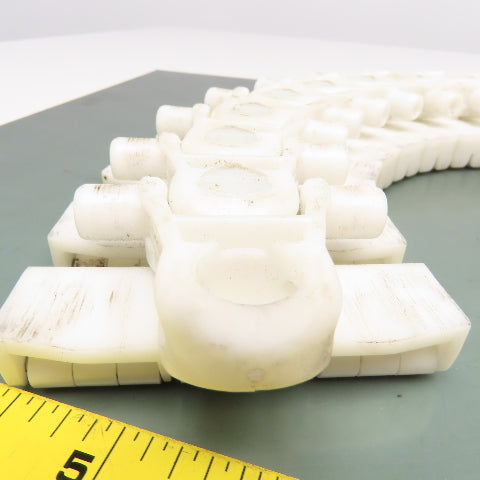 Flexlink XH 4" Wide Side Flexing Roller Top Conveyor Chain 27"