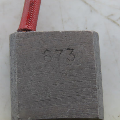 673 Carbon Brush 1" x 1" x 3/8" Lot of 5