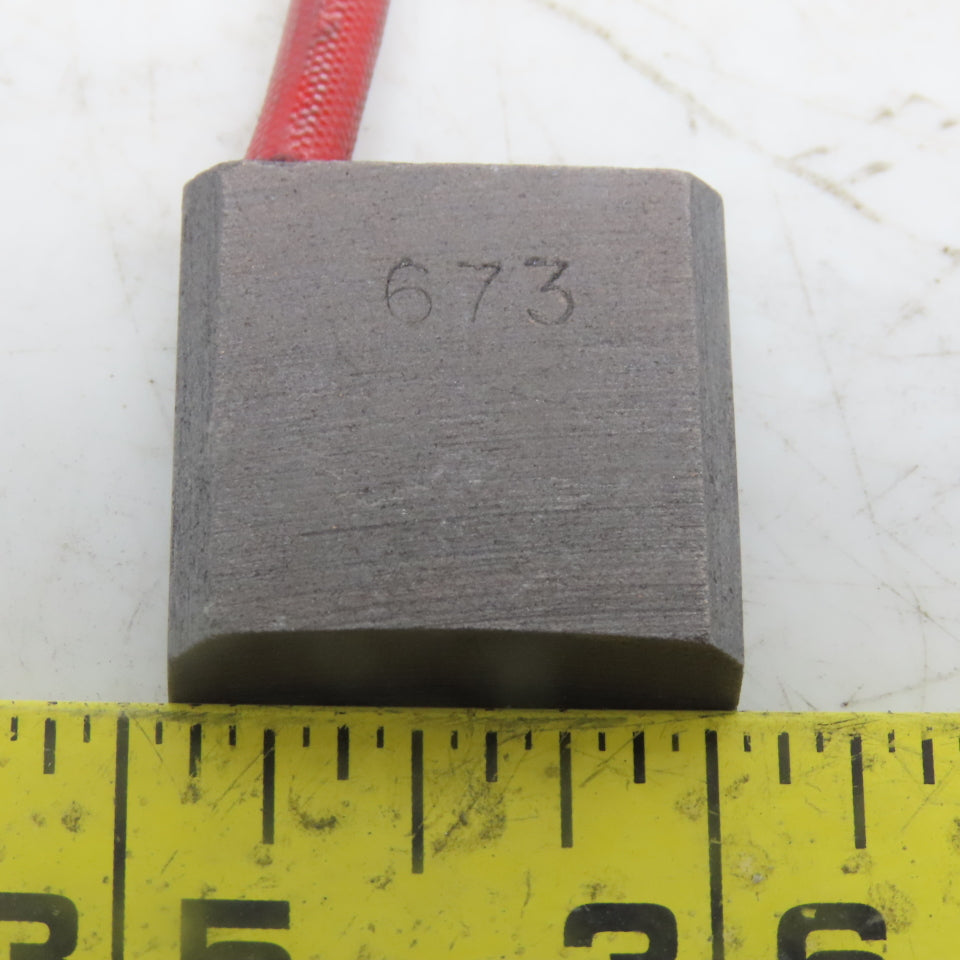 673 Carbon Brush 1" x 1" x 3/8" Lot of 5