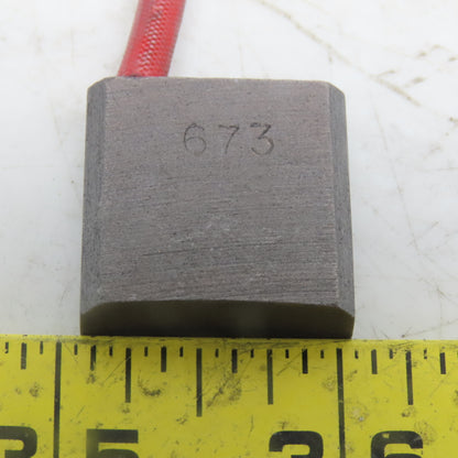 673 Carbon Brush 1" x 1" x 3/8" Lot of 5
