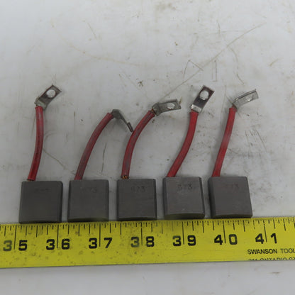 673 Carbon Brush 1" x 1" x 3/8" Lot of 5