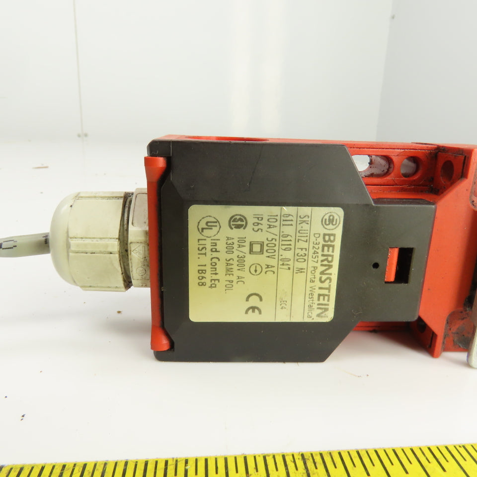 Bernstein SK-U1Z F30 M 611.6119.047 Safety Key Interlock Switch 10A 500V W/Key