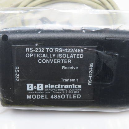 B&B Electronics 485OTLED Optically Isolated Converter RS32-RS-422/485 W/ Cable