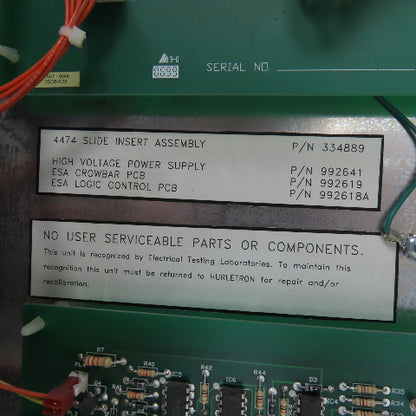 Hurletron 334889 4474 ESA Electrostatic Assist Model Electrosist Assembly