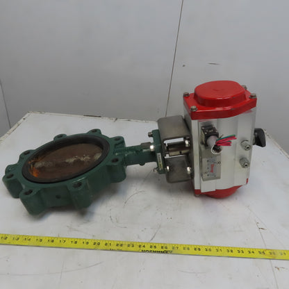 Flowtek 93127-11A0532 Pneumatic Actuator W/Centerline 200 Ser 8" Butterfly Valve