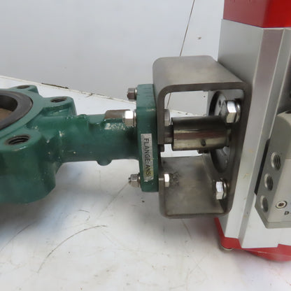 Flowtek 93127-11A0532 Pneumatic Actuator W/Centerline 200 Ser 8" Butterfly Valve