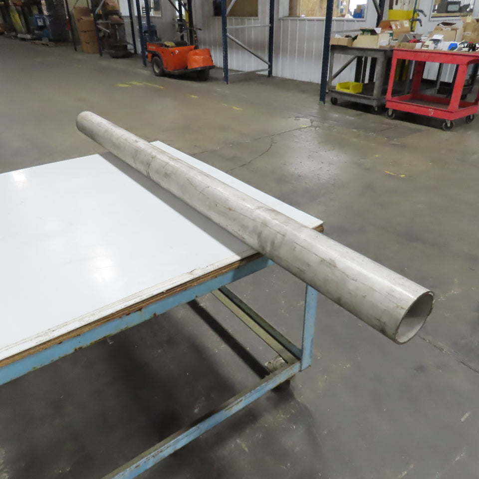 Kanzen TP304L 4" x 6' L SCH 40S Stainless Steel Pipe 1/4" Wall