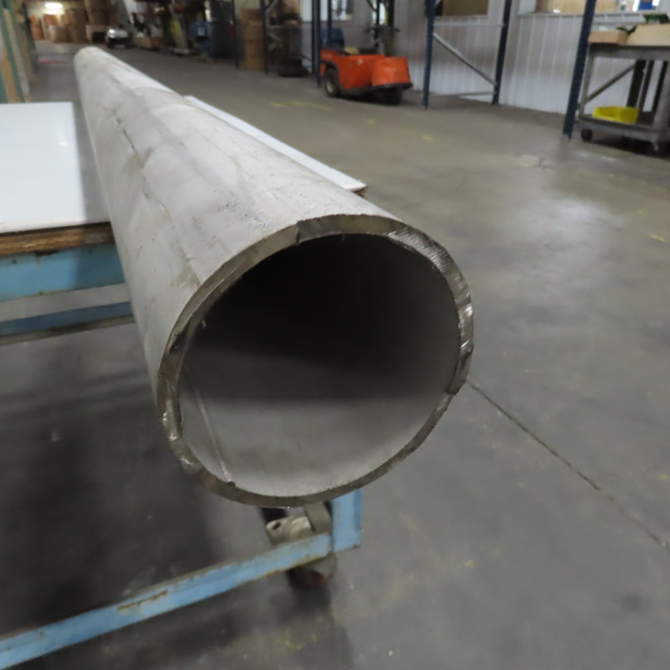 Kanzen TP304L 4" x 6' L SCH 40S Stainless Steel Pipe 1/4" Wall