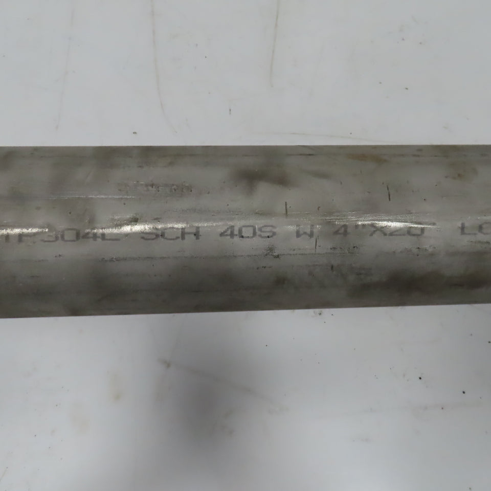 Kanzen TP304L 4" x 6' L SCH 40S Stainless Steel Pipe 1/4" Wall
