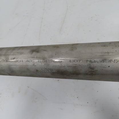 Kanzen TP304L 4" x 6' L SCH 40S Stainless Steel Pipe 1/4" Wall