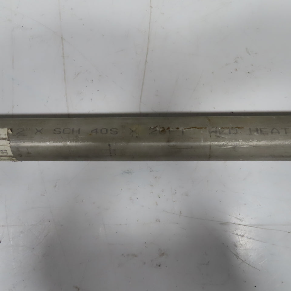 Thareus TP316 2" x 5' L SCH 40S Stainless Steel Pipe 0.150" Wall