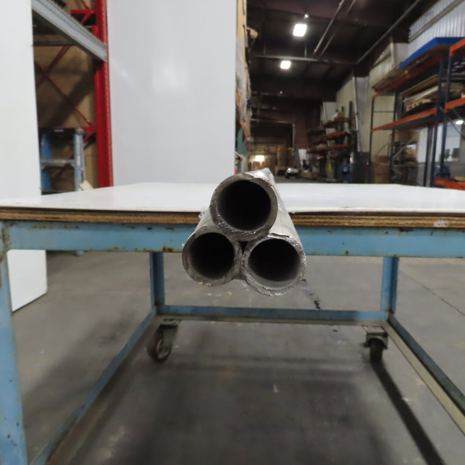 1" x 6' L SCH 40S Stainless Steel Pipe 0.140" Wall Lot Of 3