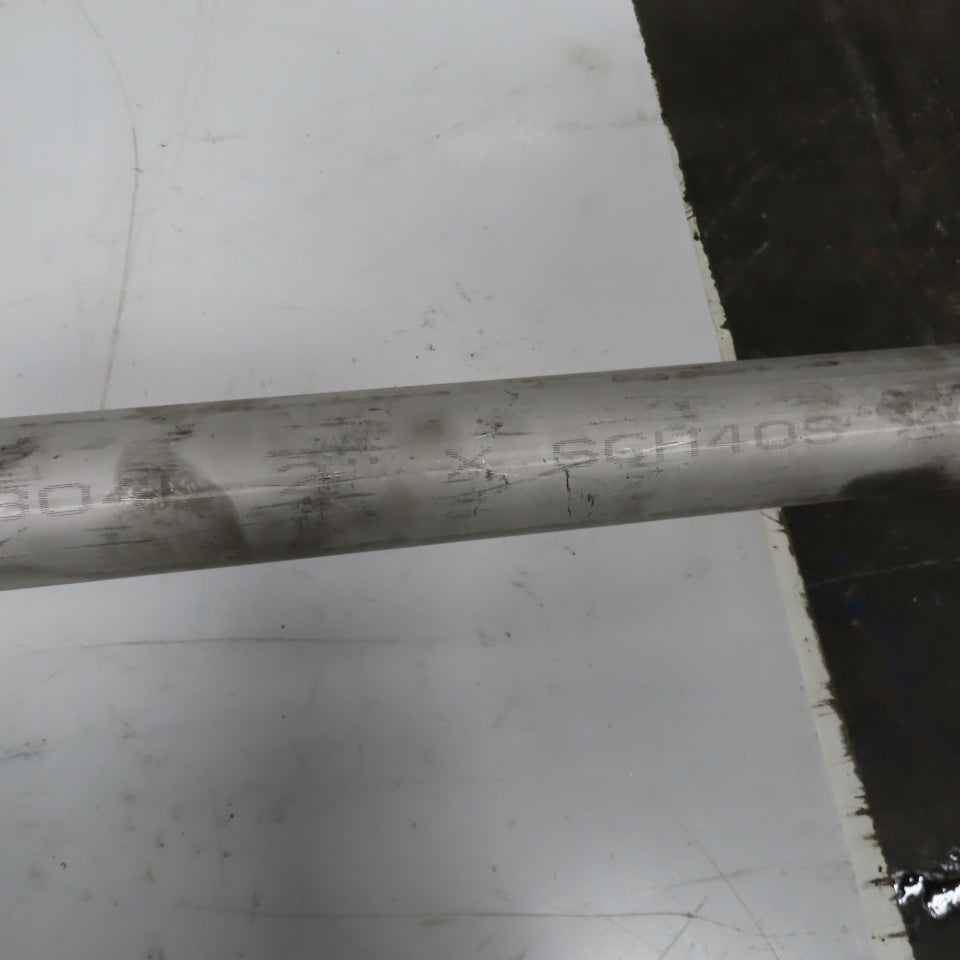 Seah TP304L / 304L 2" x 6' L SCH 40S Stainless Steel Pipe 0.150" Wall
