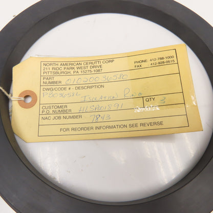 PB03658L Insolation Ring Lot Of 2