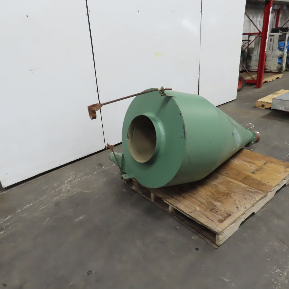 Open Top Cyclone Funnel Hopper Bulk Material Feeder Receiver 4"Intake 1/8" Walls