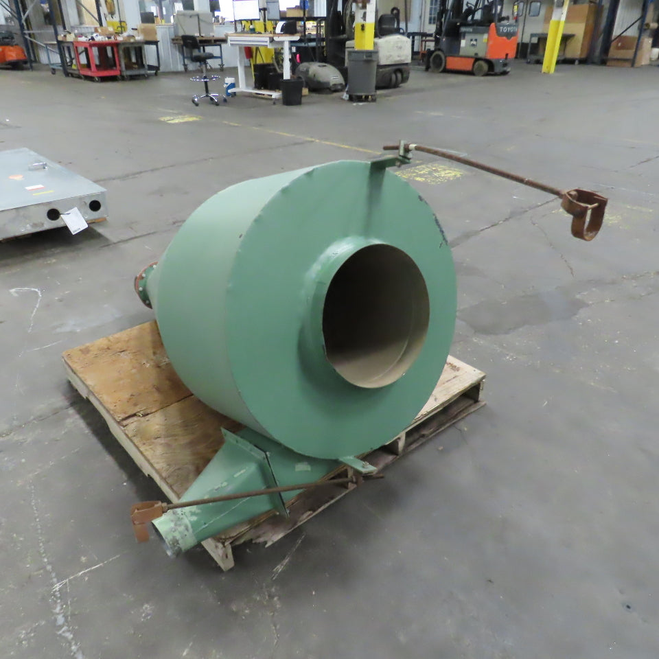 Open Top Cyclone Funnel Hopper Bulk Material Feeder Receiver 4"Intake 1/8" Walls