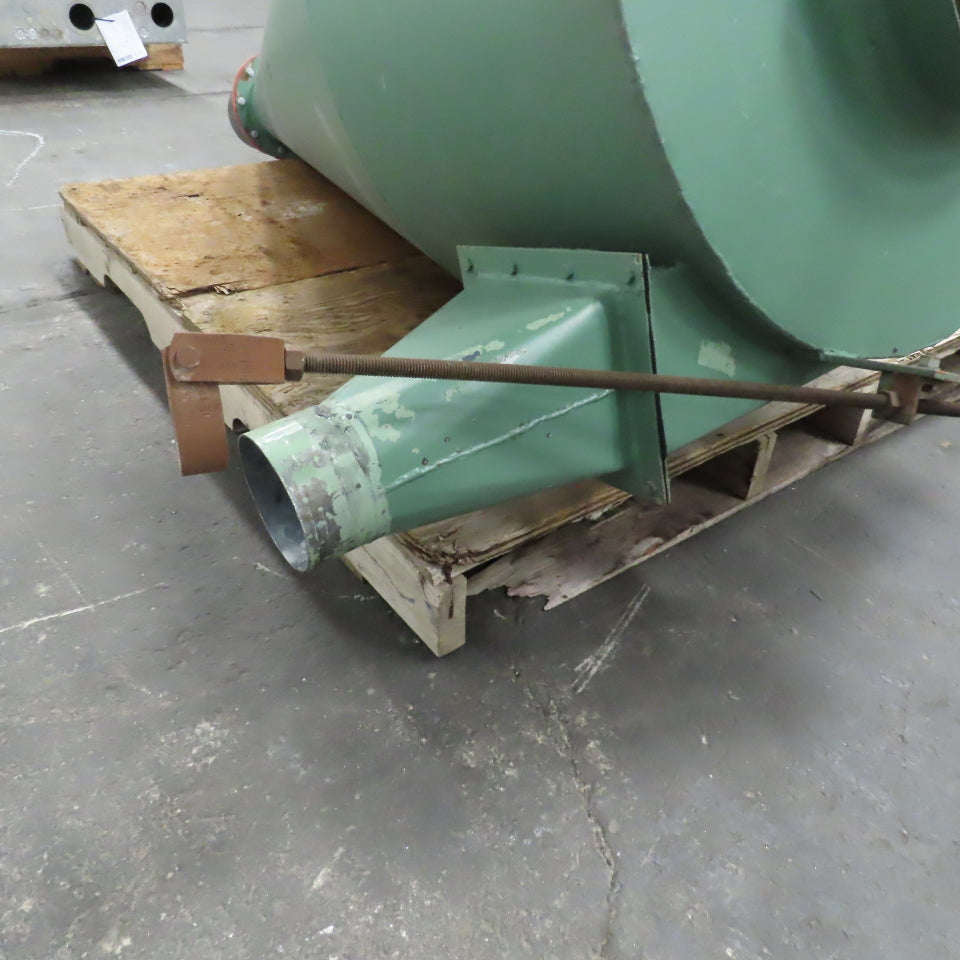 Open Top Cyclone Funnel Hopper Bulk Material Feeder Receiver 4"Intake 1/8" Walls