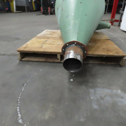 Open Top Cyclone Funnel Hopper Bulk Material Feeder Receiver 4"Intake 1/8" Walls
