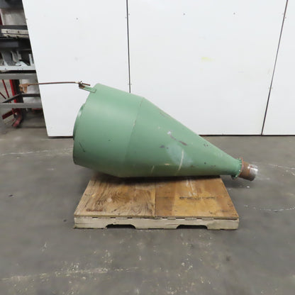 Open Top Cyclone Funnel Hopper Bulk Material Feeder Receiver 4"Intake 1/8" Walls