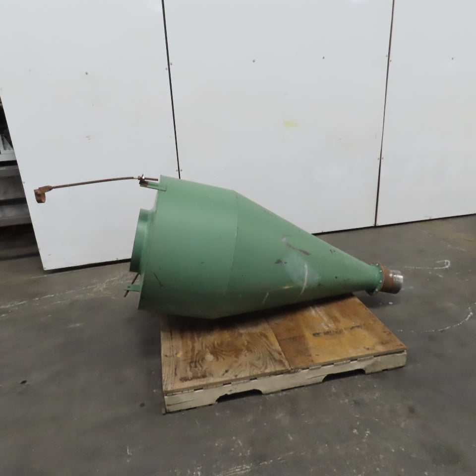 Open Top Cyclone Funnel Hopper Bulk Material Feeder Receiver 4"Intake 1/8" Walls
