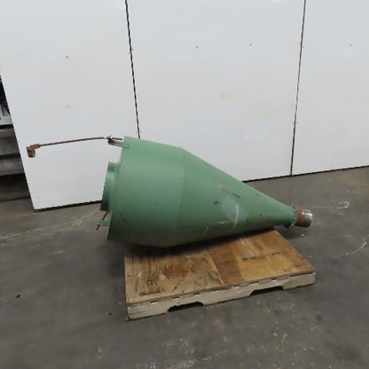 Open Top Cyclone Funnel Hopper Bulk Material Feeder Receiver 4"Intake 1/8" Walls