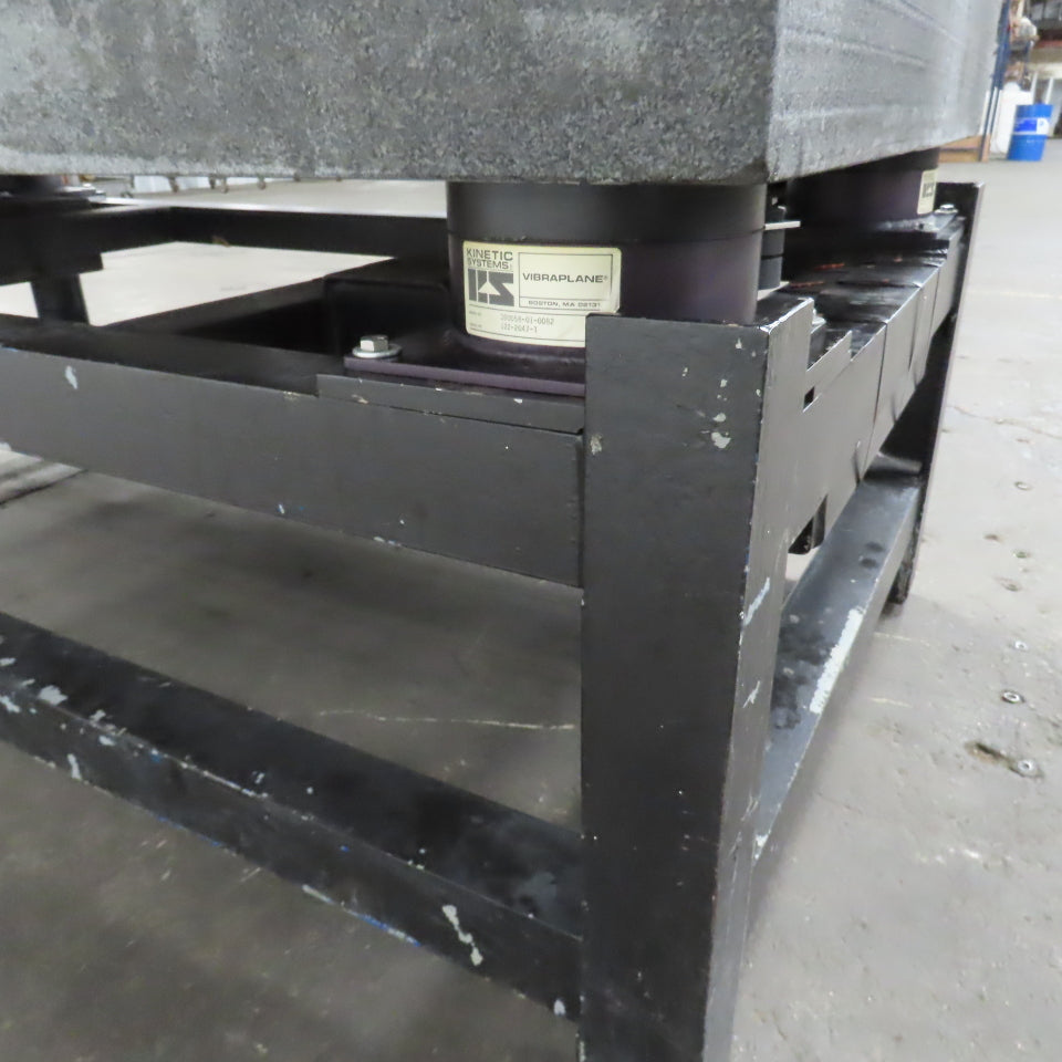 Kinetic Vibraplane 72" x 36 x 10" Vibration Isolated Black Granite Surface Plate