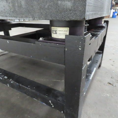 Kinetic Vibraplane 72" x 36 x 10" Vibration Isolated Black Granite Surface Plate
