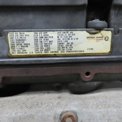 Detroit Series 60 6067MK60 12.7L Diesel Engine 430HP 2100RPM Parts/Repair