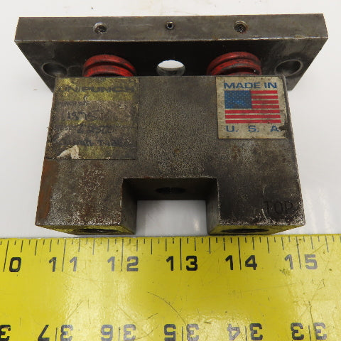 Unipunch 1.250" Square Tube Hole Punch Stripping Unit Press Brake