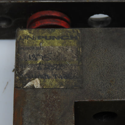 Unipunch 1.250" Square Tube Hole Punch Stripping Unit Press Brake