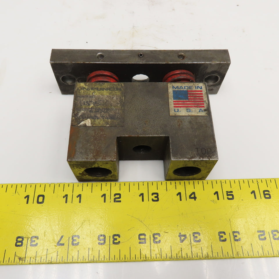 Unipunch 1.250" Square Tube Hole Punch Stripping Unit Press Brake