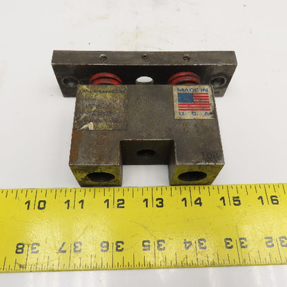 Unipunch 1.250" Square Tube Hole Punch Stripping Unit Press Brake