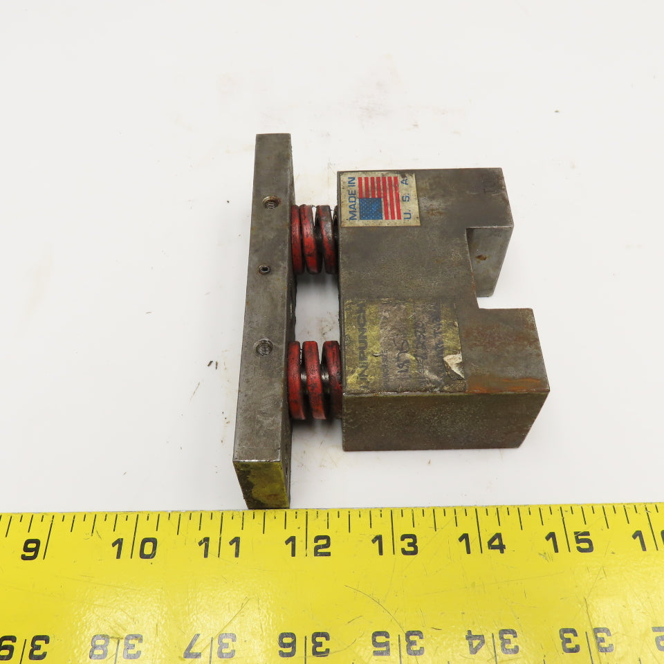 Unipunch 1.250" Square Tube Hole Punch Stripping Unit Press Brake