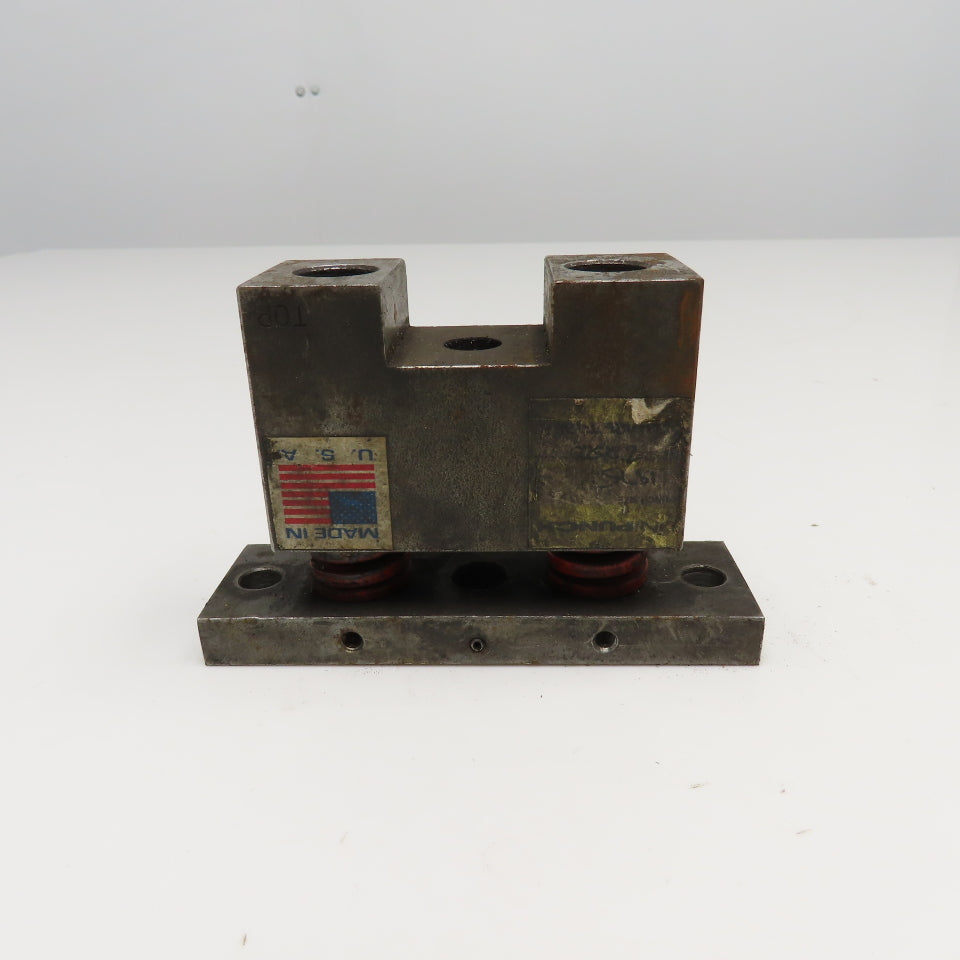 Unipunch 1.250" Square Tube Hole Punch Stripping Unit Press Brake