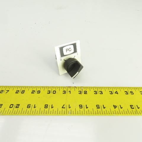 Schneider 2 Position Selector Switch 600V W/ZBE-101 Contact Block