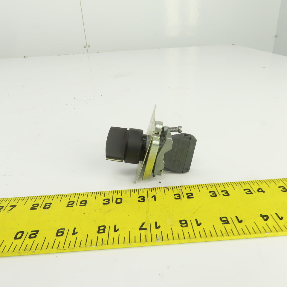Schneider 2 Position Selector Switch 600V W/ZBE-101 Contact Block